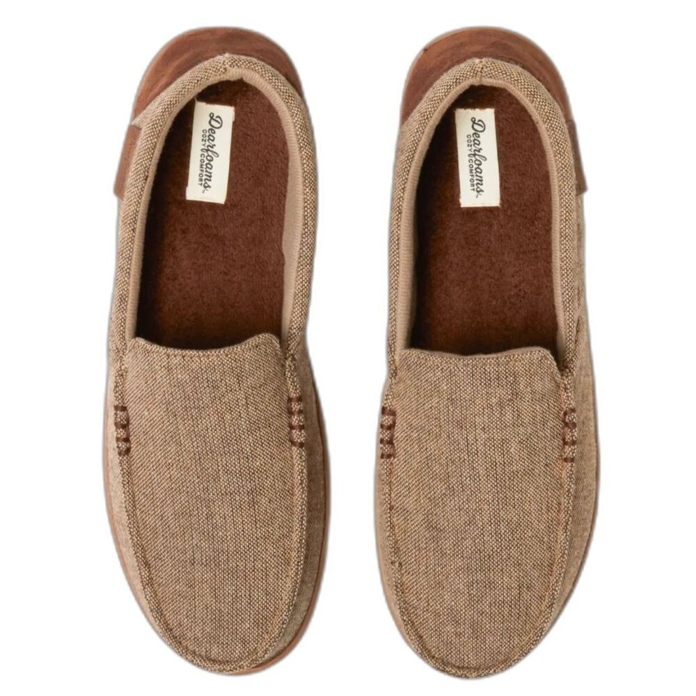 Dearfoams Cozy Comfort Men's Moc Slippers Indoor Outdoor SIZE XL 13-14 NEW - Picture 3 of 5